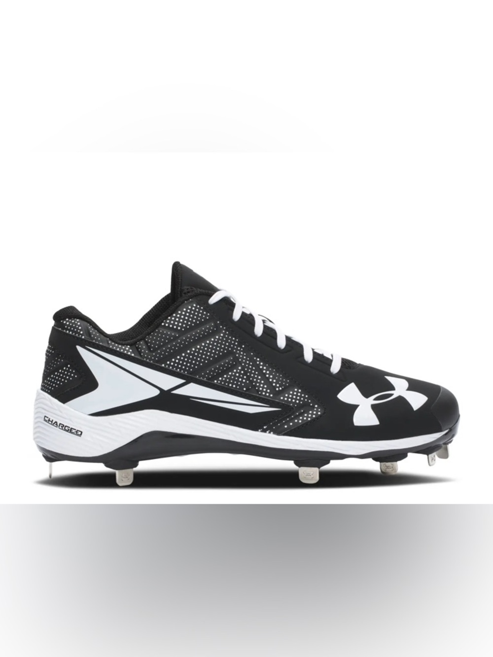 Under Armour Black and White YardLow Baseball Cleats